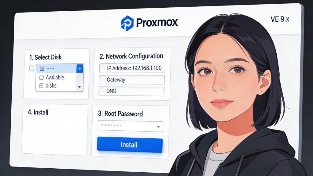 Cómo instalar Proxmox VE 9.x paso a paso (desde cero)