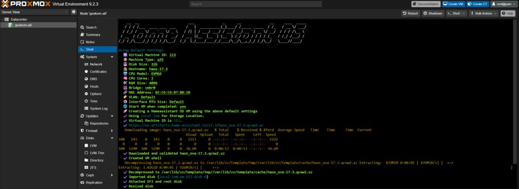 Instalar Home Assistant en Proxmox